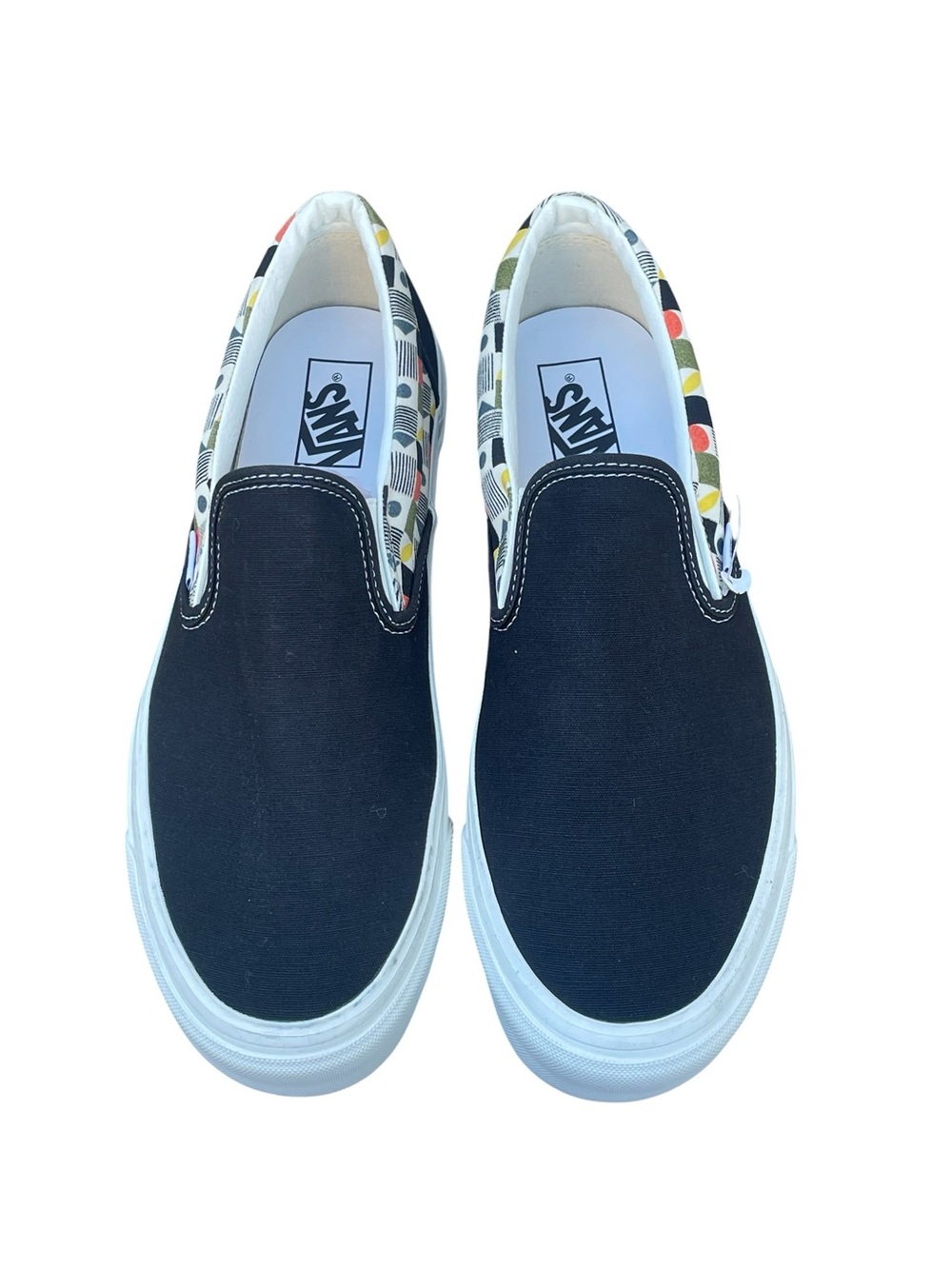 Vans Men’s Classic Slip-on Sneaker, Size 12, Geometric Design, NWOT